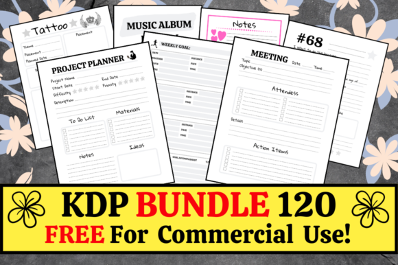 Download KDP Bundle Pack 120 Templates + Extras - Template Collection