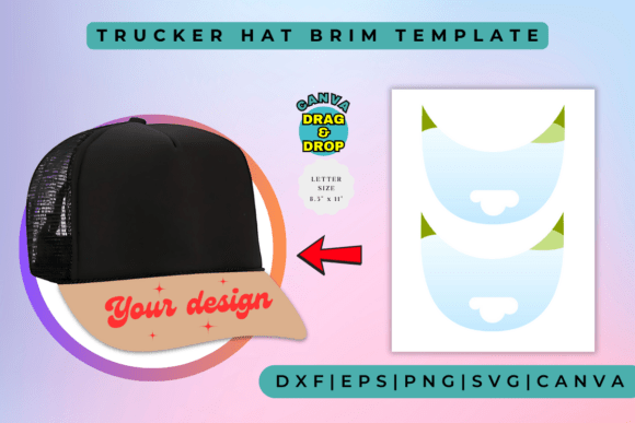 Download Trucker Hat Brim Template - Template Collection