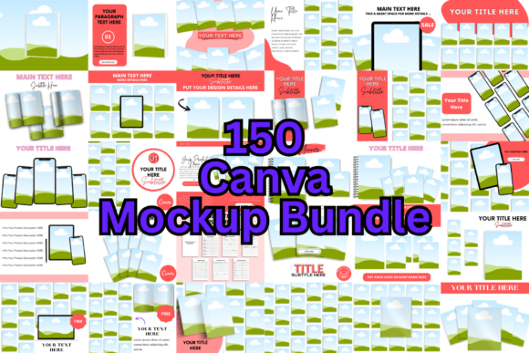 Download 150 Canva Mockup Bundle Template - Template Collection