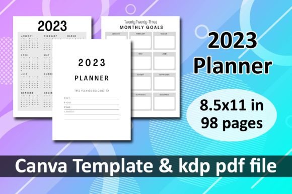 Download 2023 Planner Canva KDP Templates - Template Collection