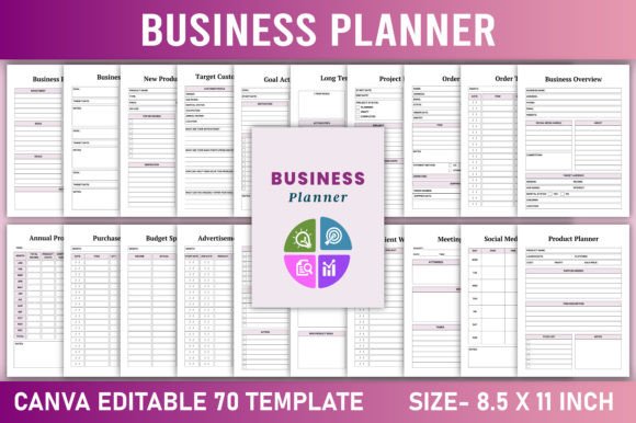 Download Editable Business Planner Canva Template - Template Collection