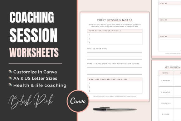 Download Coaching Worksheet Canva Templates - Template Collection