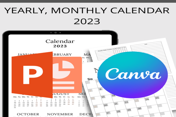 Download Canva 2023 Planner Templates PowerPoint - Template Collection