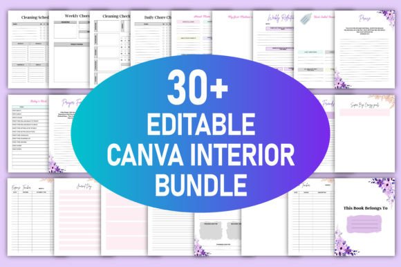 Download 30+ Editable Canva Template Bundle KDP - Template Collection