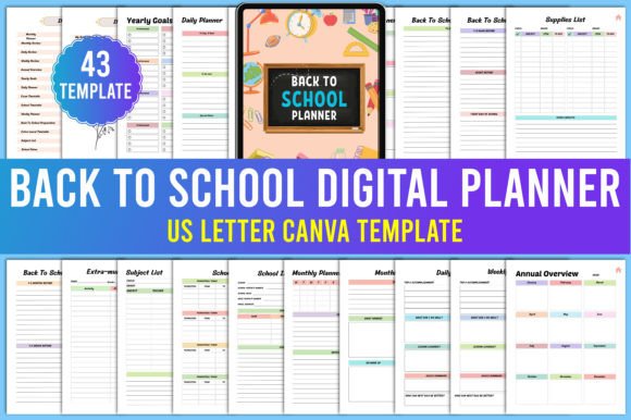 Download Digital Back to School Canva Templates - Template Collection