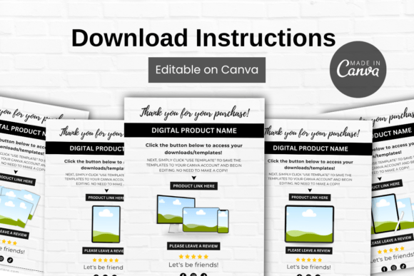 Download Digital Download Instruction Template - Template Collection