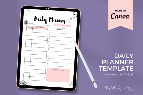 Download Digital Daily Planner Template | Canva - Template Collection