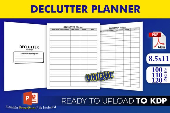 Download Declutter Planner KDP Interior Template - Template Collection