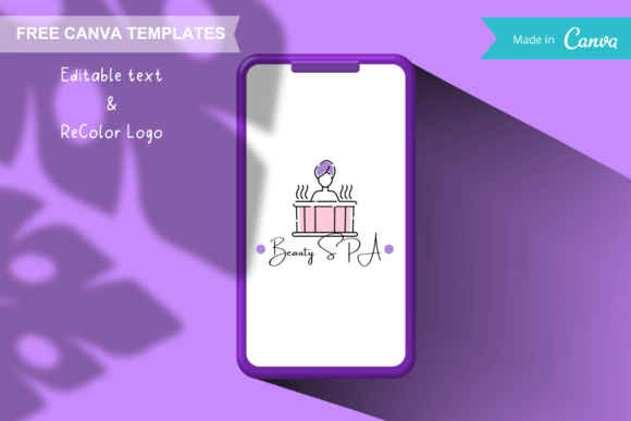 Download Canva Logo Templates - Hot Shower Relax - Template Collection
