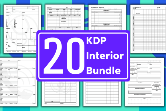 Download KDP Bundle Pack 20 Editable Templates - Template Collection