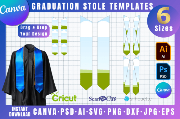 Download Canva Graduation Stole Template - Template Collection