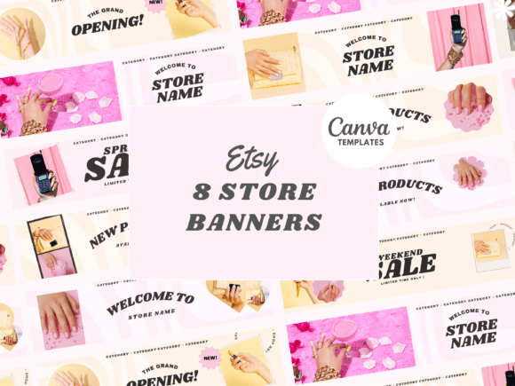 Download Y2K Etsy Shop Banner Templates - Template Collection
