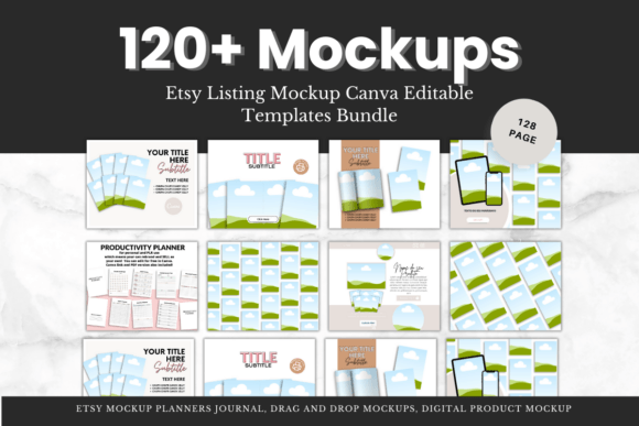 Download 120+ Canva Mockup Etsy Shop Templates - Template Collection