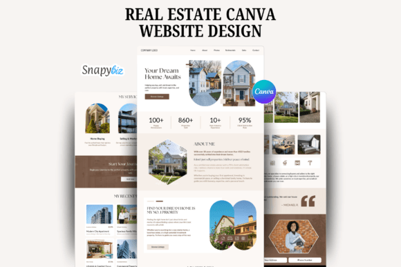 Download Real Estate Website Canva Templates - Template Collection