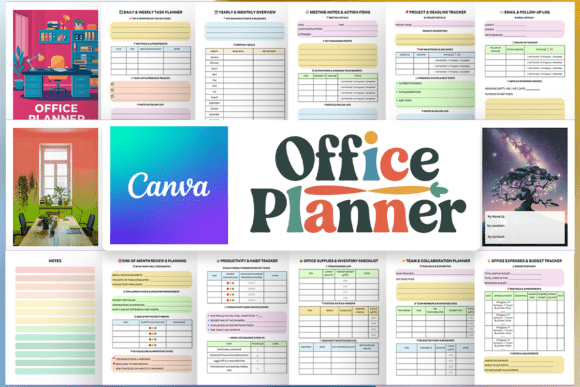Download Office Planner - KDP Canva Template - Template Collection