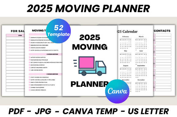 Download 2025 Moving Planner Canva Template - Template Collection