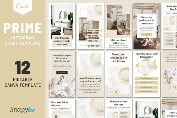 Download Prime Instagram Story Canva Templates - Template Collection