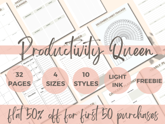Download Productivity Planner Template Pages - Template Collection