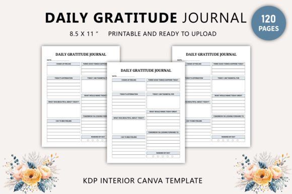 Download Daily Gratitude Journal Canva Template - Template Collection