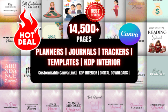 Download Canva Template Bundle 1000+ Planners - Template Collection