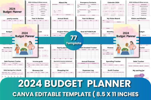 Download 2024 Budget Planner Canva Templates - Template Collection