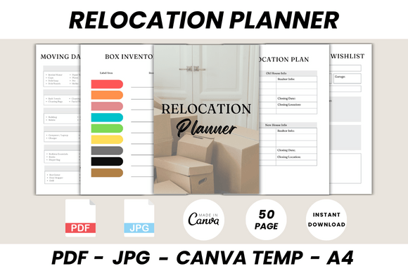 Download Relocation Planner Canva Template - Template Collection