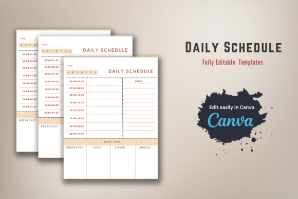 Download Editable Daily Schedule Template - Template Collection