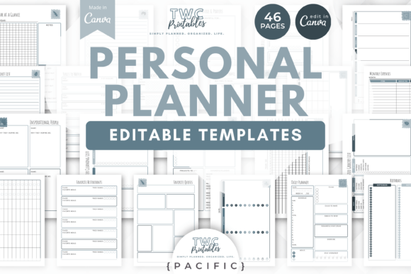 Download Personal Planner Canva Templates | PAC - Template Collection
