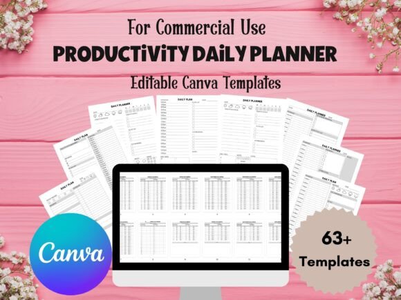 Download Editable Daily Planner Canva Templates - Template Collection