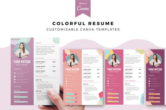 Download Colorful Resume Canva Template - Template Collection