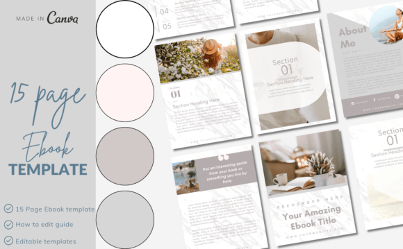 Download Canva Online Course Workbook Templates - Workbook Collection