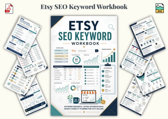 Download Etsy SEO Keyword Workbook - Workbook Collection