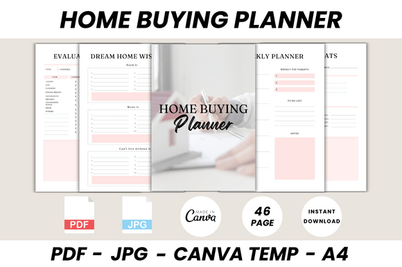 Download Home Buying Planner Canva Template - Template Collection
