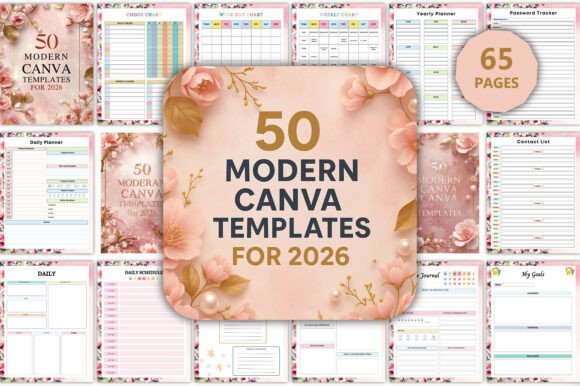 Download 🩵 50 Modern Canva Templates for 2026 - Template Collection