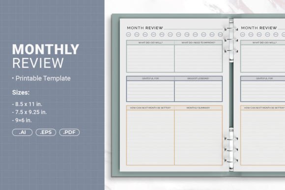 Download Monthly Review Printable Template - Template Collection