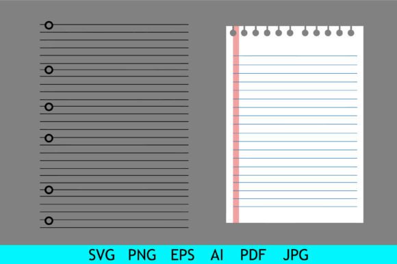 Download Simple Lined Notebook Paper Template - Template Collection