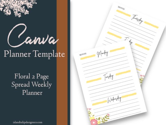 Download Floral Canva Planner Template - Template Collection