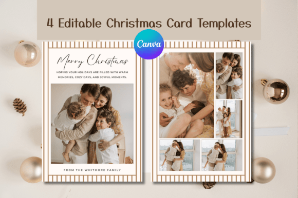 Download Editable Christmas Photo Card Templates - Template Collection
