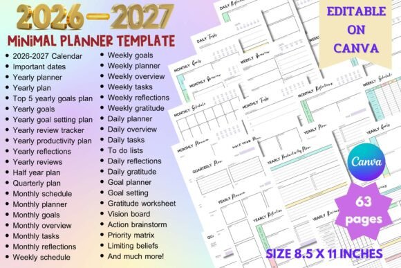 Download 2026-2027 Planner Template - Template Collection