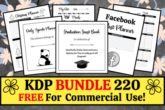 Download KDP Bundle Pack 220 Templates + Extras - Template Collection