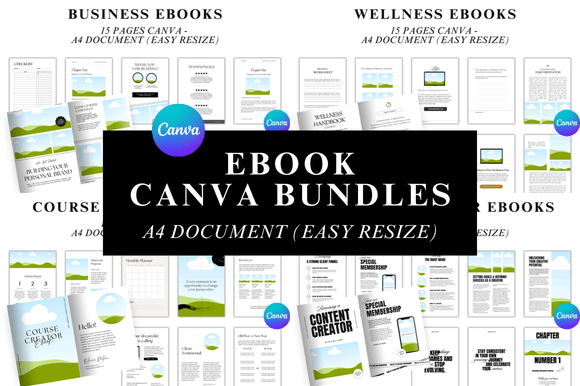 Download Editable Ebook Template Bundles - Template Collection